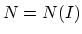 $ N=N(I)$